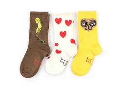 Mini Rodini socks E.T. yellow (3-pack)